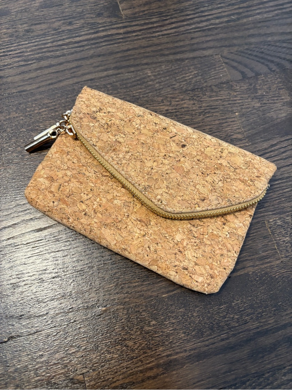 Cork Envelope Clutch - Natural Cork Wristlet